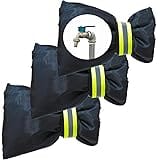 Asoleo 3 Pack Outdoor Faucet Covers for Winter Freeze Protection,8.4"X6.8" Hose Bib Covers for Winter,Reusable Thicker Waterp