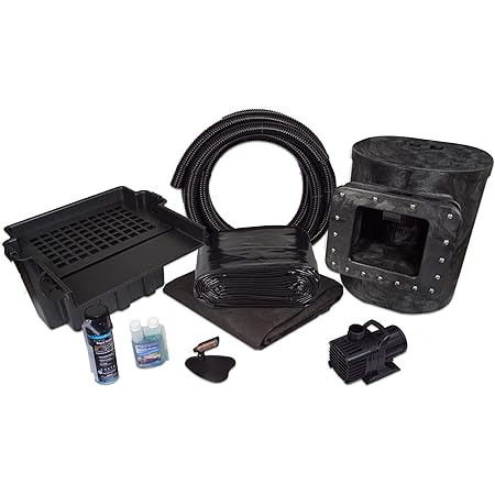 Simply Ponds 4000 Complete Water Garden and Pond Kit with 15 Foot x 20 Foot PVC Plastic Liner - PVCMAN3