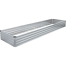 Vengarus 12x3x1FT Galvanized Raised Garden Bed-Outdoor Planter Box for Vegetables,Metal Garden Bed with Corner,Planter Raised