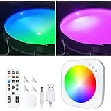 ChlorStar Rechargeable Submersible Pool Lights with Remote,Led Pool Lights for Inground Pools Waterproof,Underwater Magnetic