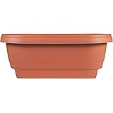 Bloem Deck Balcony Rail Planter: 24" - Terra Cotta
