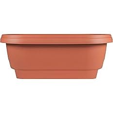 Bloem Deck Balcony Rail Planter: 24" - Terra Cotta