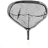 Beckett Corporation Fish Net with Long Handle - Pond Netting for Fish Tanks, Koi Ponds, Aquariums, and Small Ponds, Black