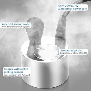 Mist Maker, Fogger Water Fountain Pond Fog Machine Atomizer