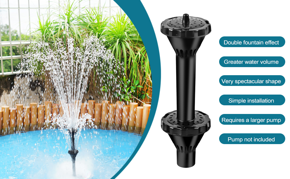 fountain water spray heads