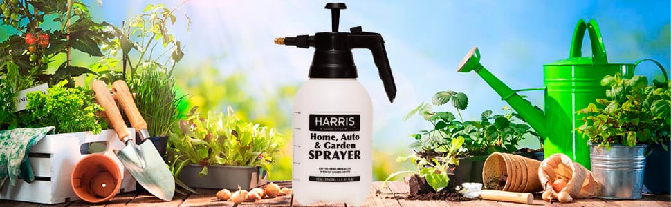 HARRIS Continuous Hand Pump Pressure Sprayer for Home, Lawn, Garden, Car Detailing and More, 1.5L