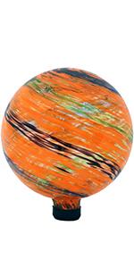 Sunnydaze Sunset Sky Glass Outdoor Gazing Ball Globe - 10-Inch