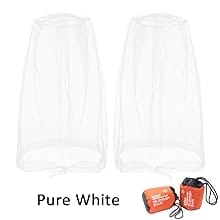 white mosquito head nets