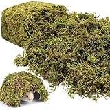Riare 1.3LBS Artificial Fake Moss for Fake Plants Indoor- Premium Faux Craft Moss for Potted Plant, Fresh Green Moss Forest M