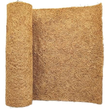 SUNYAY 15x40 inch Natural Coconut Coir Liner Sheets Coco Fiber Roll Coco Mat for Planter Flower Basket Liner Garden Decoration Animal Pet Pad