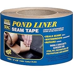 Tite-Seal PLST325 Self Adhesive Double Sided Butyl Pond Seam Tape, 3