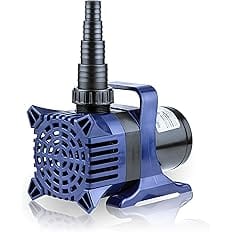 Alpine Corporation 3100 GPH Submersible Water Pump with 33 FT Cord and Adapters for Ponds, Fountains, Waterfalls, and Water C