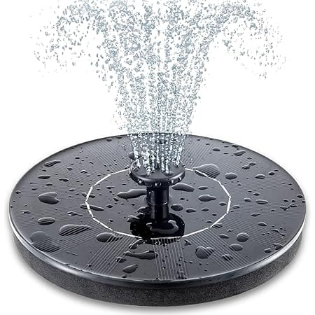 Mademax Solar Bird Bath Fountain Pump, Upgrade Solar Fountain with 6 Nozzle, Free Standing Floating Solar Powered Water Fountain Pump for Bird Bath, Garden, Pond, Pool, Outdoor