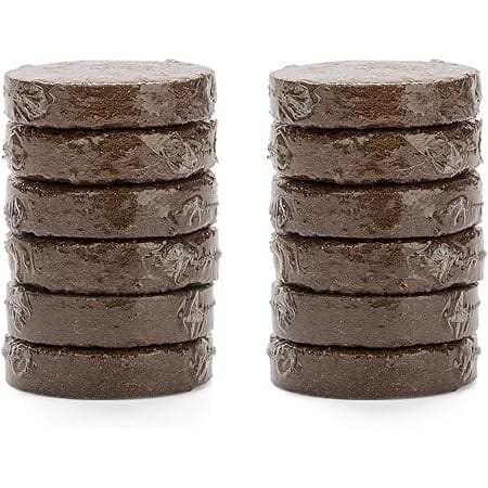 The Cat Ladies Organic Potting Soil for Indoor/Outdoor Plants, Expands to Fit 3 Inch and 4 Inch Pots - 12 Pack