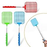3Pcs Fly Swatters Indoor Mosquito Killer - Heavy Plastic Flies Killer Fly Swatter Manual Bugs Killer Tools Fly Swatter for In
