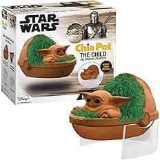 Amazon Exclusive Star Wars The Child Chia Pet Floating Edition with Stand, “aka Baby Yoda” with Seed Packet, Decorative Potte