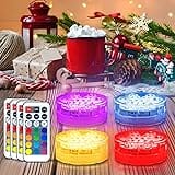 Creatrek Christmas Lights, LED Color Changing Christmas with Remote, Battery Operated Christmas Lights for Holiday Party Gard