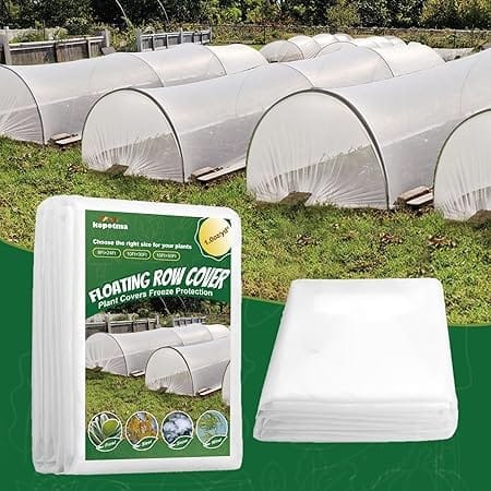 kopotma 10Ftx30Ft Winter Plant Covers Freeze Protection, Raised Garden Bed Cover for Winter, Frost Cloths for Outdoor Plants Plant Blankets Frost Covers Floating Row Cover