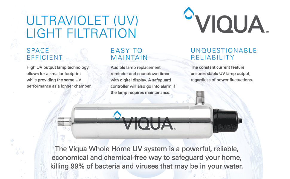 Viqua ultraviolet light filtration