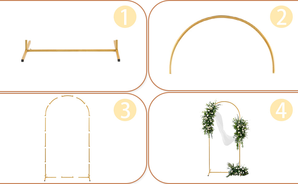 metal arch stand