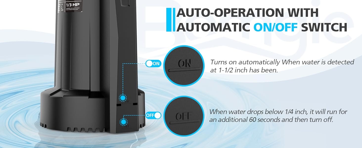 336PE Automatic Submersible Water Pump