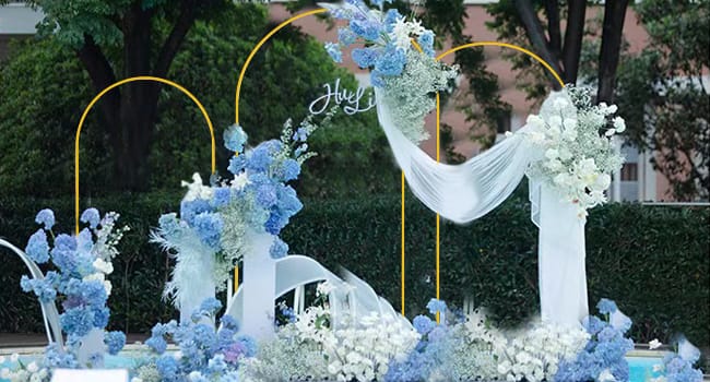 set of 3 arch backdrop stand