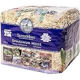 SuperMoss (22325) Orchid Sphagnum Moss Dried, Natural, 1 Pound Mini Bale