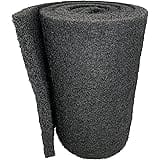 Aquatic Experts Classic Koi Pond Filter Pad COARSE – Black Bulk Roll Pond Filter Media, Rigid Ultra-Durable Latex Coated Fish