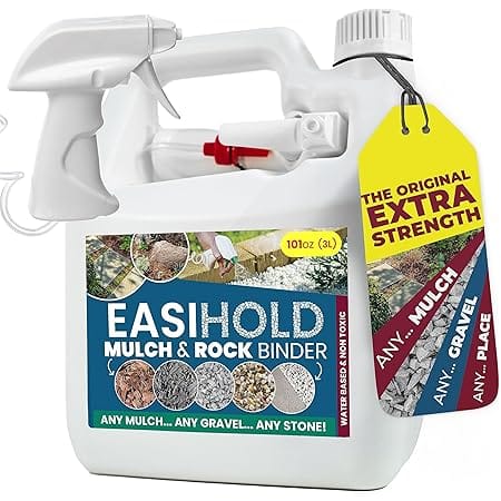Vuba EASIHOLD - 101oz Mulch Glue for Landscaping and Stabilizing Mulch, Rocks and Pea Gravel with Easy Applicator. Lasts up to 3 Years, Non Toxic, Ready to Use.