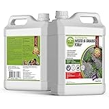 ECO Garden PRO - Organic Vinegar Weed Killer | Kid/Pet Safe | Clover Moss, Green Grass & Poison Ivy Killer for Lawns | Spray
