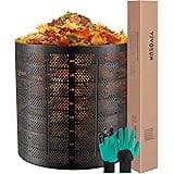 VIVOSUN 500 Gallon Outdoor Compost Bin, Expandable Composter, Easy to Setup & Large Capacity for Backyard, Lawn (Black with G