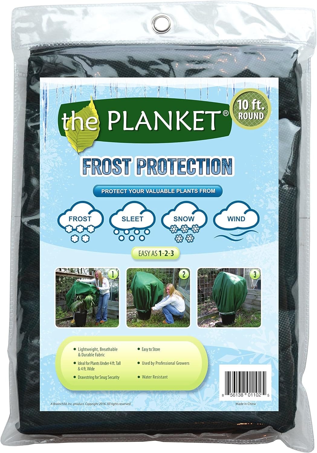 Prime Members: 10' X 20' Planket Plant Frost Protection Cover Kit W/ 14 Stakes