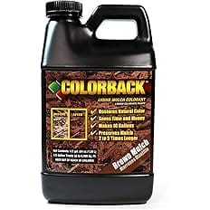 COLORBACK Mulch Liquid Color Concentrate, 6,400 Square Feet Coverage, 1/2-Gallon, Brown