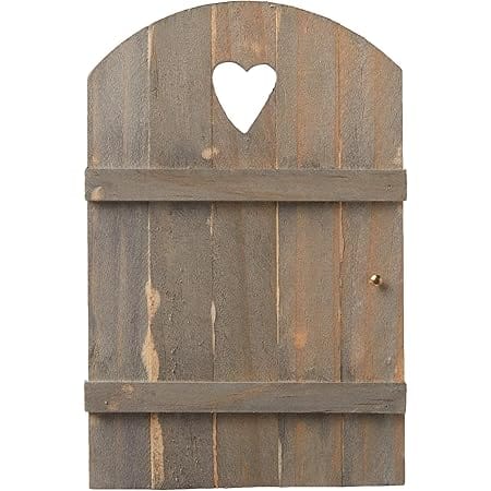 Touch of Nature Mini Fairy Garden Wooden Door, 6 by 4-Inch, Wood,Brown