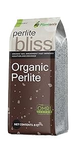 Plantonix Organic Perlite Bliss - Horticultural Soil Amendment for Plants, Gardens