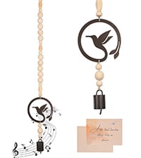 boho wood sympathy wind chimes