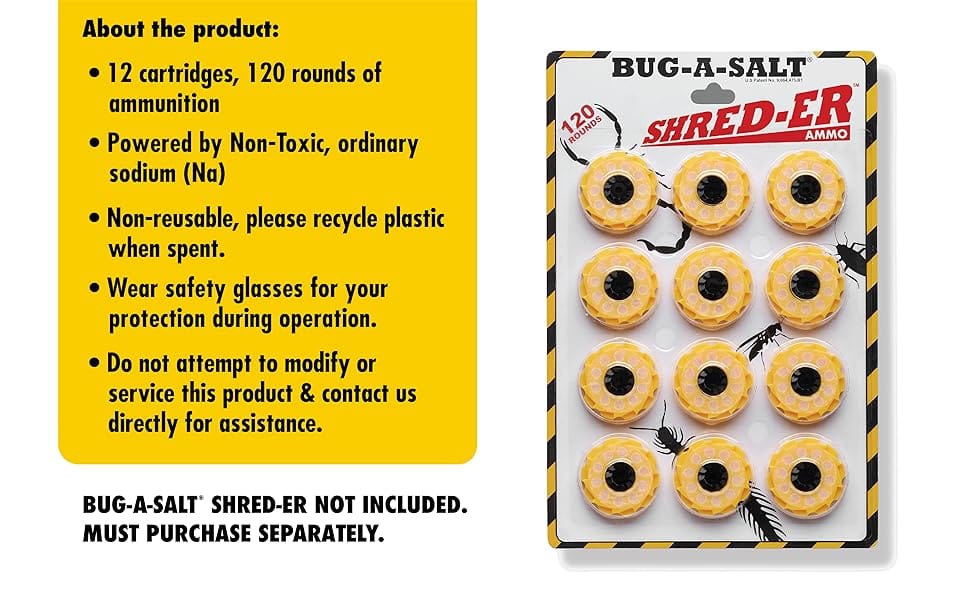 BUG-A-SALT SHRED-ER Ammo Information