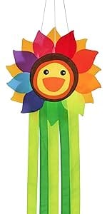 sunflower wind tail windsock