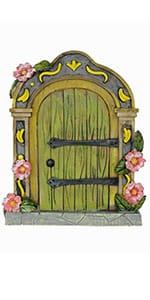 fairy garden door green
