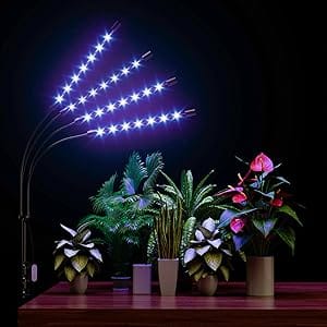 Grow Light with Stand Grow Lights for Indoor Plants with Red Blue Spectrum 10 Dimmable Brightness