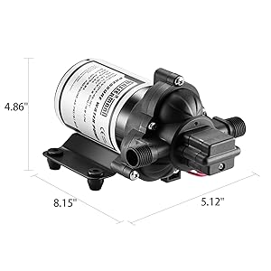 12V DC booster pump, easy to carry, can be used for RV, home booster and garden watering