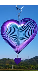 8inch 3D Metal Hanging Wind Spinners