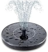 Mademax Solar Bird Bath Fountain Pump, Upgrade 1.4W Solar Fountain with 4 Nozzle, Free Standing F...