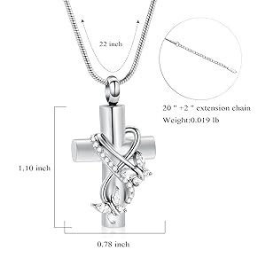 ashes necklace for women