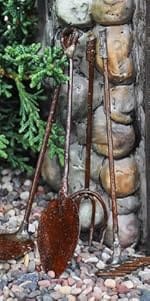 rustic farm tools
