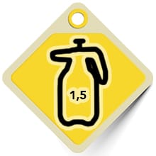 HARRIS Continuous Hand Pump Pressure Sprayer for Home, Lawn, Garden, Car Detailing and More, 1.5L