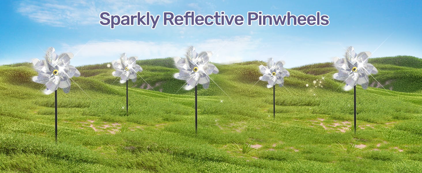 Sparkly Reflective Pinwheels