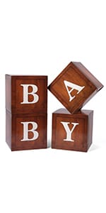 Baby Boxes with Letters for Baby Shower