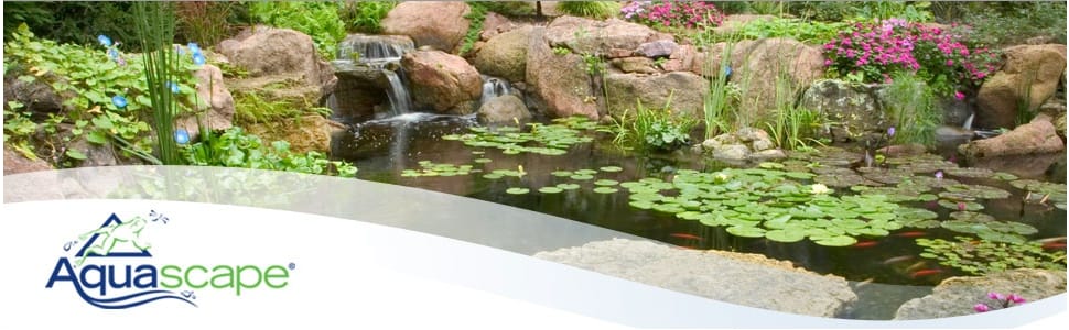 banner pond aquascape net koi fish