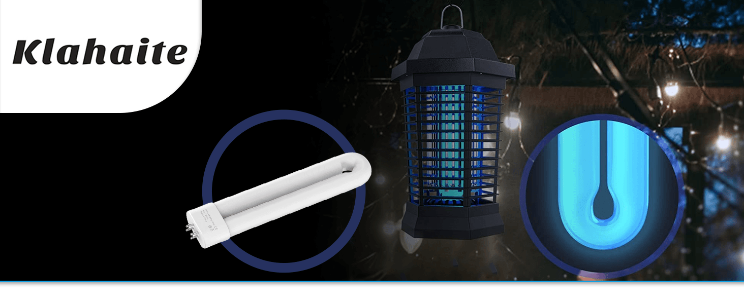 Klahaite Replacement Bulb for K15, X3,T6, T8, T9 Bug Zapper Outdoor, 4-pin
